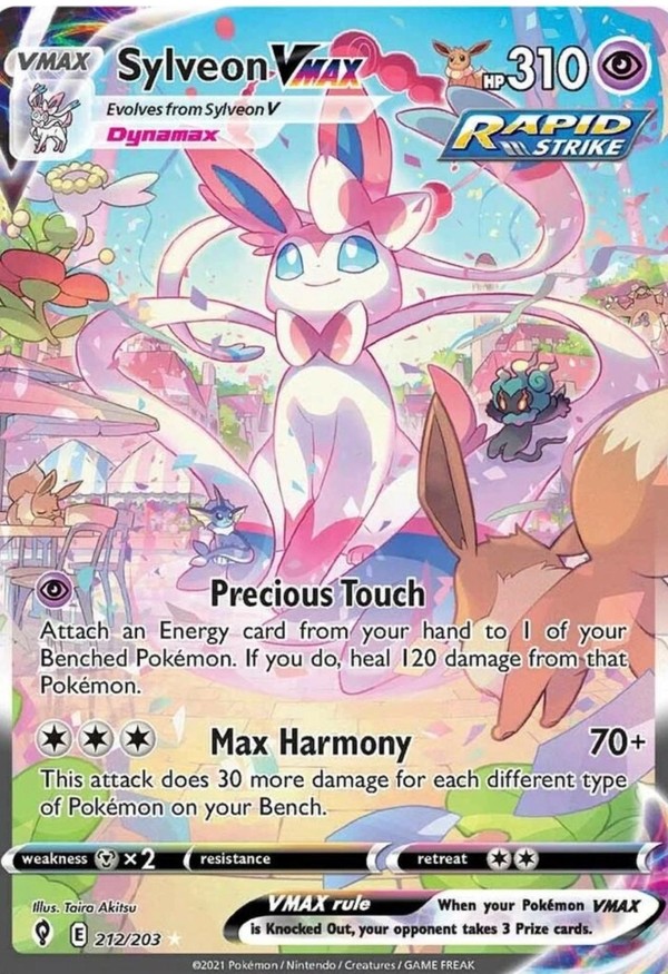 Sylveon VMAX 212, Evolving Skies