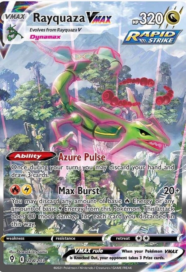 Rayquaza VMAX 218, Evolving Skies