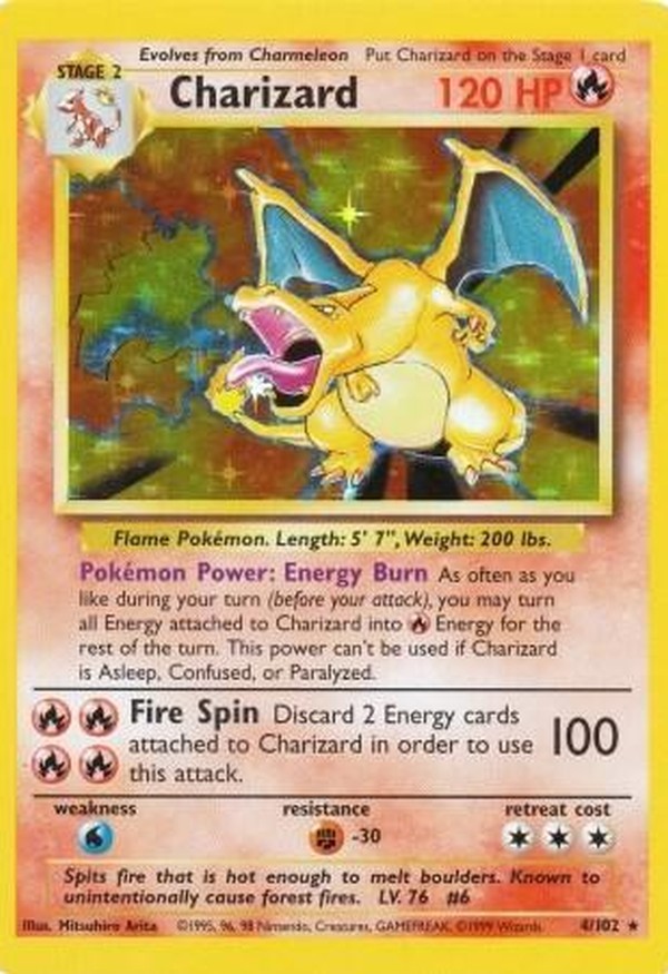 Charizard 4, Base Set · 1999