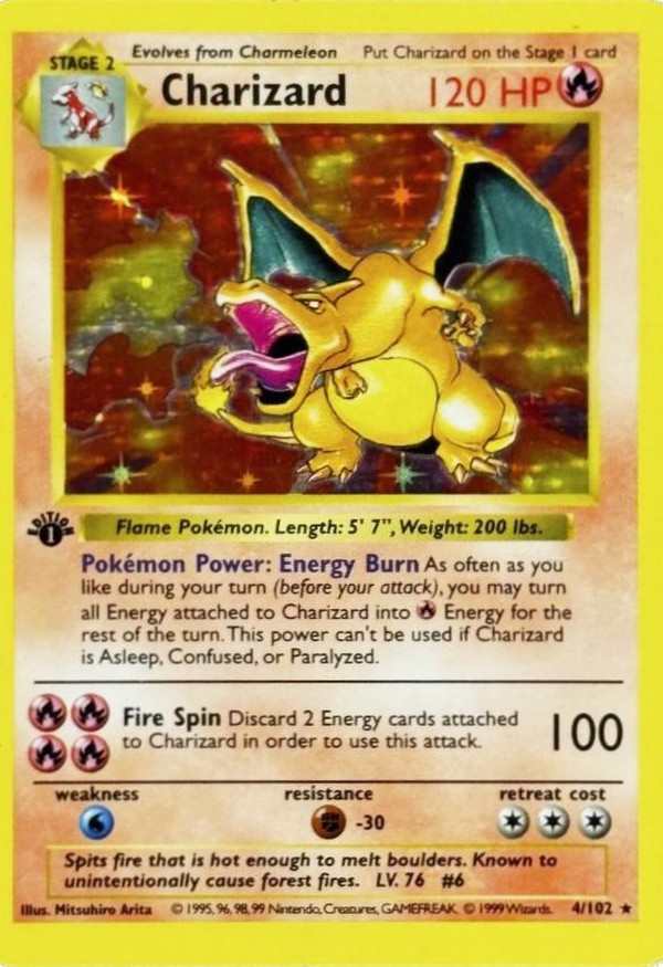 Charizard 4, 1st Edition