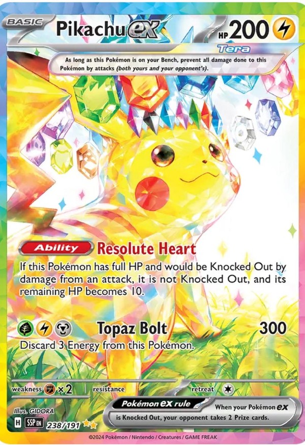 Pikachu ex 238, Surging Sparks