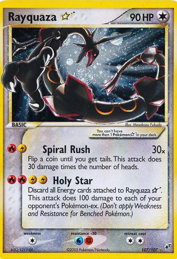 Rayquaza Gold Star 107